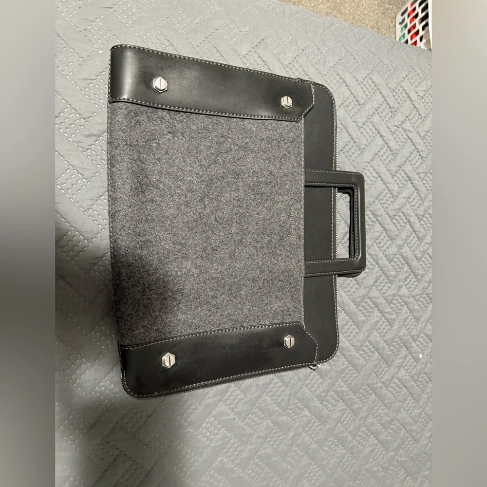 Charles & Keith Black and Gray Laptop Bag